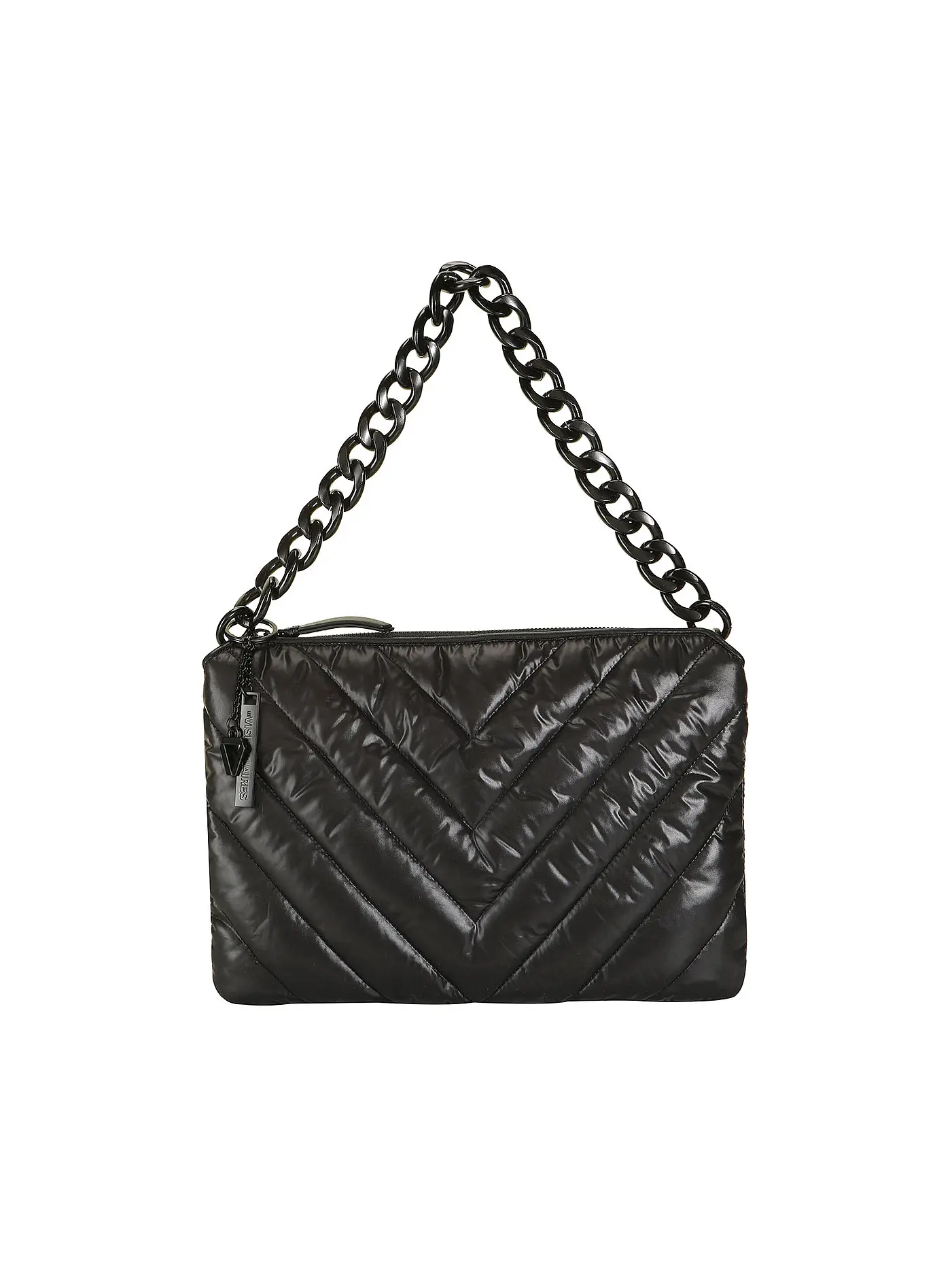 LES VISIONNAIRES | Ledertasche - Umhängetasche VERA QUILTING | schwarz
